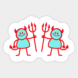 Devil Mates Sticker